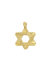 MEN'S 14K YELLOW GOLD STAR OF DAVID ENHANCER MEN'S 14K YELLOW GOLD STAR OF DAVID ENHANCER