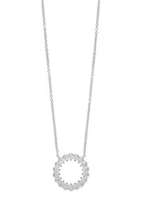 18K White Gold Diamond Liora Circle Mix Pendant Necklace 18K White Gold Diamond Liora Circle Mix Pendant Necklace