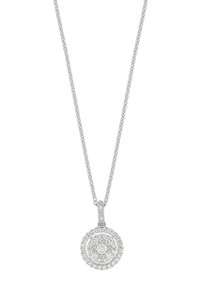 18K White Gold Diamond Mika Pendant Necklace 18K White Gold Diamond Mika Pendant Necklace