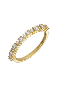 18K Yellow Gold Aviva Diamond Stackable Ring 18K Yellow Gold Aviva Diamond Stackable Ring