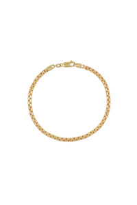 14K Yellow Gold Bony Levy Men's Box Chain Bracelet 14K Yellow Gold Bony Levy Men's Box Chain Bracelet
