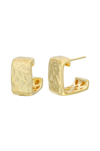 14K Yellow Gold Bony Levy Bold Half Hoop Earrings 14K Yellow Gold Bony Levy Bold Half Hoop Earrings