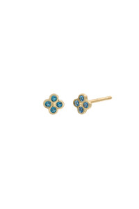 14K Yellow Gold Bony Levy Blue Topaz Stud Earrings 14K Yellow Gold Bony Levy Blue Topaz Stud Earrings