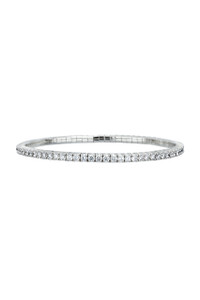 18K White Gold Diamond Audrey Stretch Bracelet- 18K White Gold Diamond Audrey Stretch Bracelet-