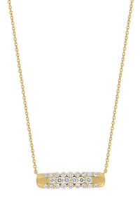 18K Yellow Gold Diamond Rita Pendant Necklace 18K Yellow Gold Diamond Rita Pendant Necklace