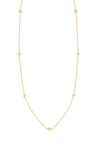 18K Yellow Gold 32"Diamond Mykonos Necklace 18K Yellow Gold 32"Diamond Mykonos Necklace