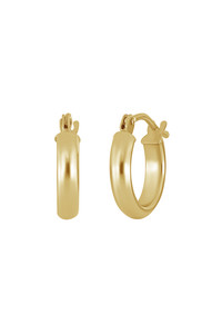 14K Yellow Gold Bony Levy Mini Beveled Edge Huggie Earrings 14K Yellow Gold Bony Levy Mini Beveled Edge Huggie Earrings