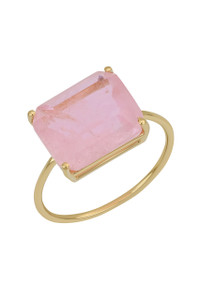 14K Yellow Gold Pink Quartz Bony Levy Color Statement Ring 14K Yellow Gold Pink Quartz Bony Levy Color Statement Ring