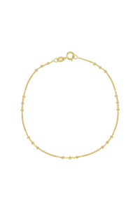 14K Yellow Gold Bony Levy Station Chain Bracelet 14K Yellow Gold Bony Levy Station Chain Bracelet