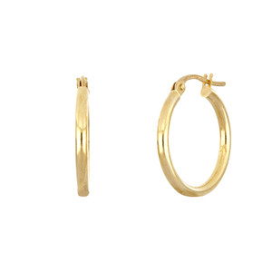 14K Yellow Gold Bony Levy Medium Smooth Hoop Earrings 14K Yellow Gold Bony Levy Medium Smooth Hoop Earrings