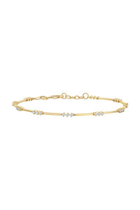 18K Yellow Gold Diamond Aviva Line Bracelet 18K Yellow Gold Diamond Aviva Line Bracelet
