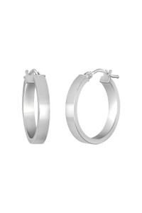 14K White Gold Bony Levy Medium Hoop Earrings 14K White Gold Bony Levy Medium Hoop Earrings