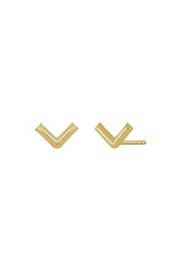 14K Yellow Gold Chevron Earrings 14K Yellow Gold Chevron Earrings
