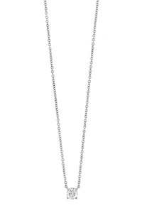 18K White Gold Diamond Solitaire Liora Pendant Necklace  18K White Gold Diamond Solitaire Liora Pendant Necklace