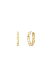 14K Yellow Gold Bony Levy Textured Huggie Earrings 14K Yellow Gold Bony Levy Textured Huggie Earrings