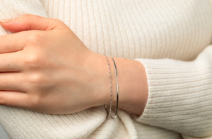 14K White Gold Bony Levy Chain Bracelet 14K White Gold Bony Levy Chain Bracelet
