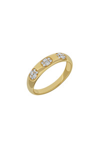 18K Yellow Gold Diamond Mika Oval Cluster Ring 18K Yellow Gold Diamond Mika Oval Cluster Ring