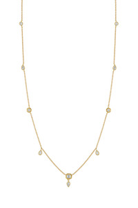 18K Yellow Gold Diamond-by-the-Yard Maya Necklace 18K Yellow Gold Diamond-by-the-Yard Maya Necklace