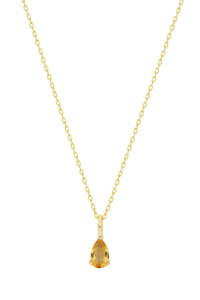 14K Yellow Gold Citrine Bony Levy Pendant Necklace 14K Yellow Gold Citrine Bony Levy Pendant Necklace