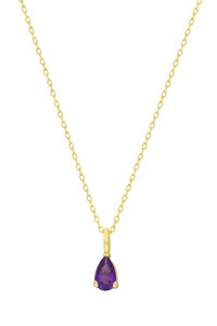 14K Yellow Gold Amethyst Bony Levy Pendant Necklace 14K Yellow Gold Amethyst Bony Levy Pendant Necklace