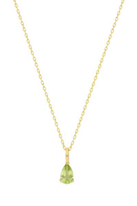 14K Yellow Gold Peridot Bony Levy Pendant Necklace 14K Yellow Gold Peridot Bony Levy Pendant Necklace