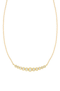 18K Yellow Gold Diamond Florentine Necklace 18K Yellow Gold Diamond Florentine Necklace