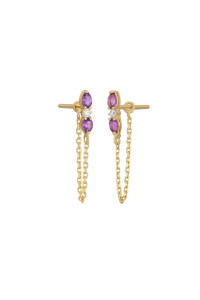 14K Yellow Gold Amethyst Bony Levy Drop Earrings 14K Yellow Gold Amethyst Bony Levy Drop Earrings