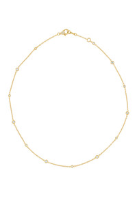 18K Yellow Gold Diamond Monaco Luxury Diamond-by-the-Yard Necklace 18K Yellow Gold Diamond Monaco Luxury Diamond-by-the-Yard Necklace