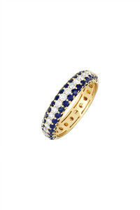 18K Yellow Gold Sapphire w/ Diamond El Mar Statement Ring 18K Yellow Gold Sapphire w/ Diamond El Mar Statement Ring