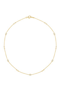 18K Yellow Gold Diamond Monaco Gatsby Graceful Diamond-by-the-Yard Necklace 18K Yellow Gold Diamond Monaco Gatsby Graceful Diamond-by-the-Yard Necklace