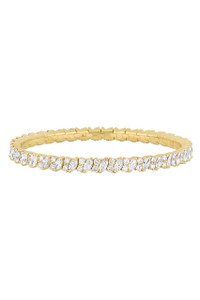 18K Yellow Gold Diamond Audrey Evening Stretch Bracelet 18K Yellow Gold Diamond Audrey Evening Stretch Bracelet