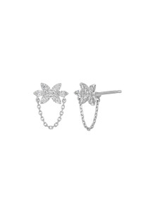 18K White Gold Diamond Getty Bloom Stud Earrings 18K White Gold Diamond Getty Bloom Stud Earrings