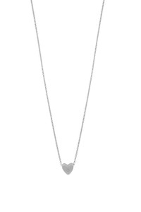 14K White Gold Puffy Heart Pendant Necklace 14K White Gold Puffy Heart Pendant Necklace