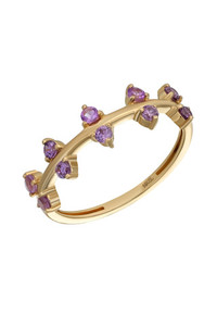 14K Yellow Gold Bony Levy Color Amethyst Trend Ring 14K Yellow Gold Bony Levy Color Amethyst Trend Ring