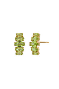 14K Yellow Gold Bony Levy Color Peridot Stud Earrings 14K Yellow Gold Bony Levy Color Peridot Stud Earrings