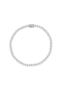 18K White Gold Diamond Tennis Statement Bracelet 18K White Gold Diamond Tennis Statement Bracelet