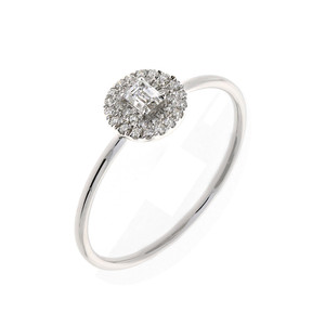 18K White Gold Diamond Rita Baguette Ring 18K White Gold Diamond Rita Baguette Ring