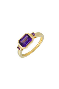 14K Yellow Gold Bony Levy Color Amethyst Statement Ring 14K Yellow Gold Bony Levy Color Amethyst Statement Ring