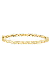 14K Yellow Gold Bony Levy Textured Bangle Bracelet 14K Yellow Gold Bony Levy Textured Bangle Bracelet