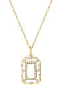 18K Yellow Gold Diamond Solstice Medallion Pendant Necklace 18K Yellow Gold Diamond Solstice Medallion Pendant Necklace