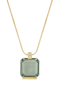 18K Yellow Gold Amethyst Iris Pendant Necklace 18K Yellow Gold Amethyst Iris Pendant Necklace