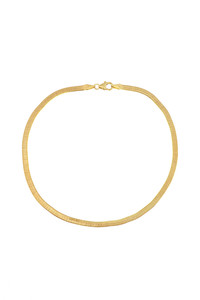 14K Yellow Gold Bony Levy Herringbone Anklet 14K Yellow Gold Bony Levy Herringbone Anklet