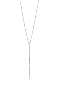 18K White Gold Diamond Aviva Station Y-Necklace 18K White Gold Diamond Aviva Station Y-Necklace