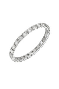 18K White Gold Diamond Bardot Stackable Eternity Ring 18K White Gold Diamond Bardot Stackable Eternity Ring