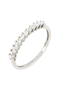 18K White Gold Diamond Liora Cluster Stackable Ring 18K White Gold Diamond Liora Cluster Stackable Ring