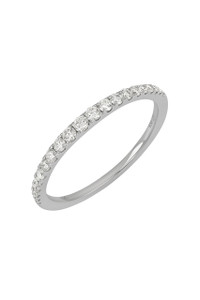 18K White Gold Diamond Audrey Stackable Ring 18K White Gold Diamond Audrey Stackable Ring