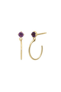 14K Yellow Gold Small Amethyst Bony Levy Color Drop Earrings 14K Yellow Gold Small Amethyst Bony Levy Color Drop Earrings