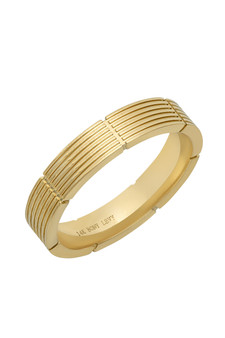 MEN'S 14K GOLD TEXTURED BAND