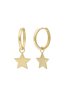 BLG STAR HOOP EARRINGS