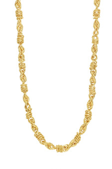 14K GOLD MIXED CHAIN NECKLACE
